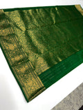 Green Strip Chanderi Saree