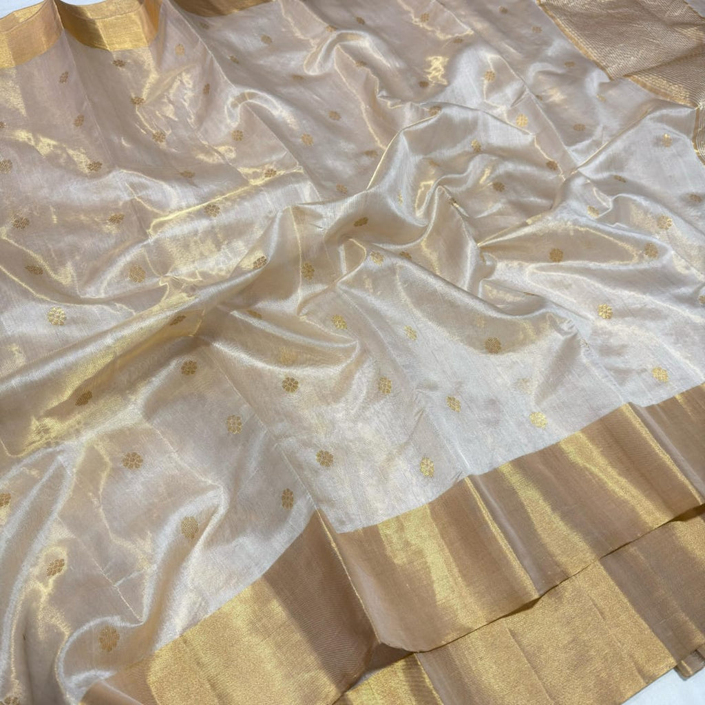 Golden Border Chanderi Saree