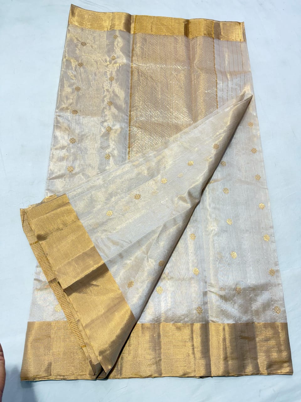 Golden Border Chanderi Saree