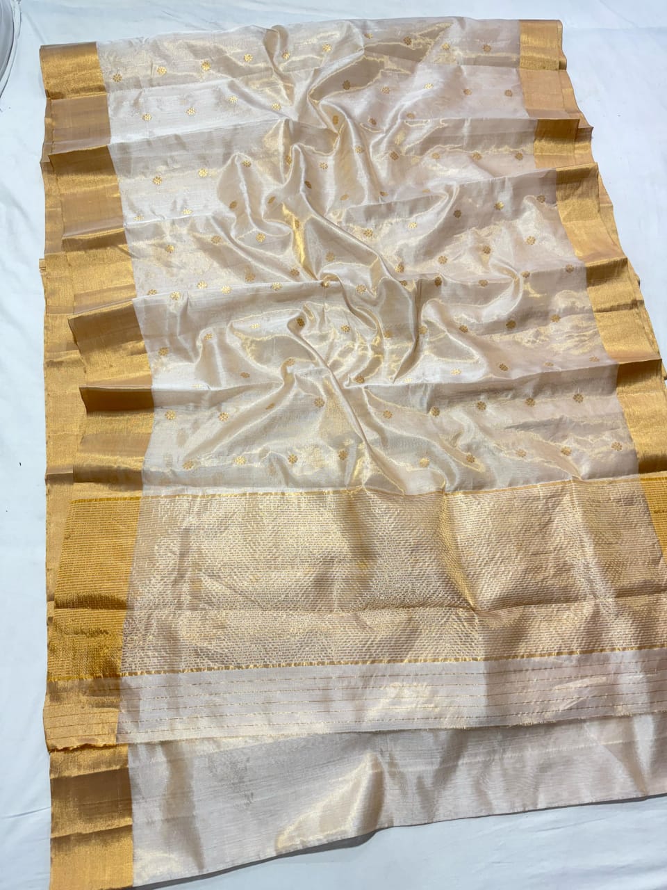 Golden Border Chanderi Saree