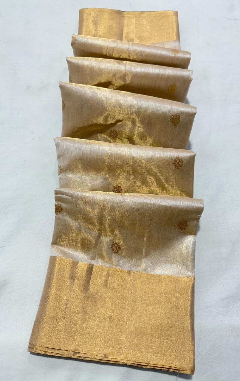 Golden Border Chanderi Saree