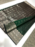 Green With Border Chanderi Saree